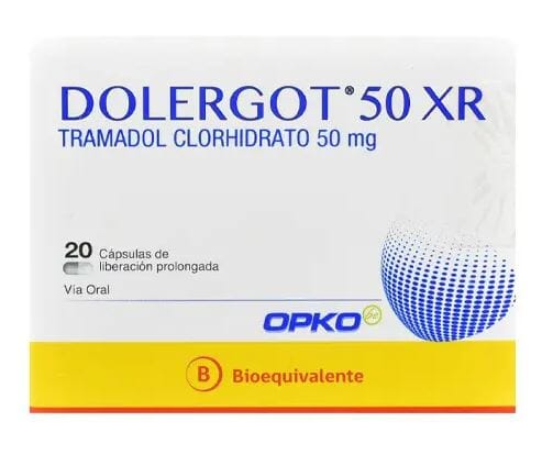 Dolergot 50 XR X 20 Cápsulas (Tramadol) (Opko) Opko